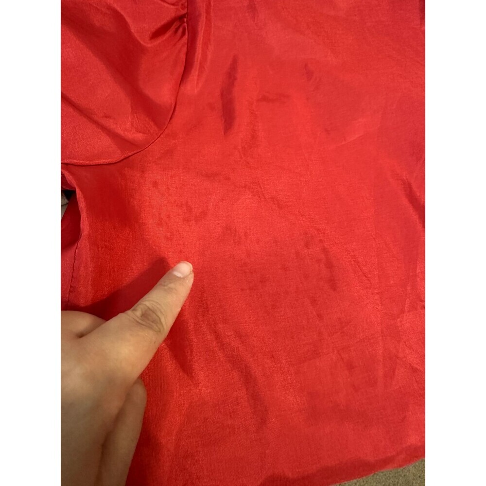 Vintage Lady Shapely Womans Red Pajama Top Size 40 Valentines Romantic Vampire - Picture 6 of 15